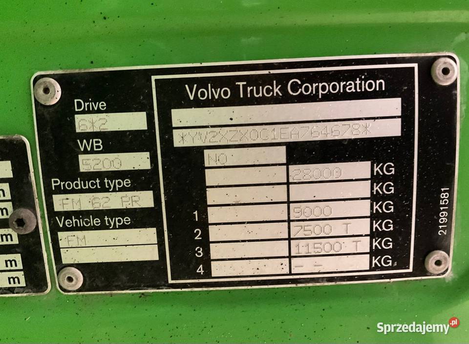 Smieciarka Geesink norba Volvo FM Śmieciarki Warszawa