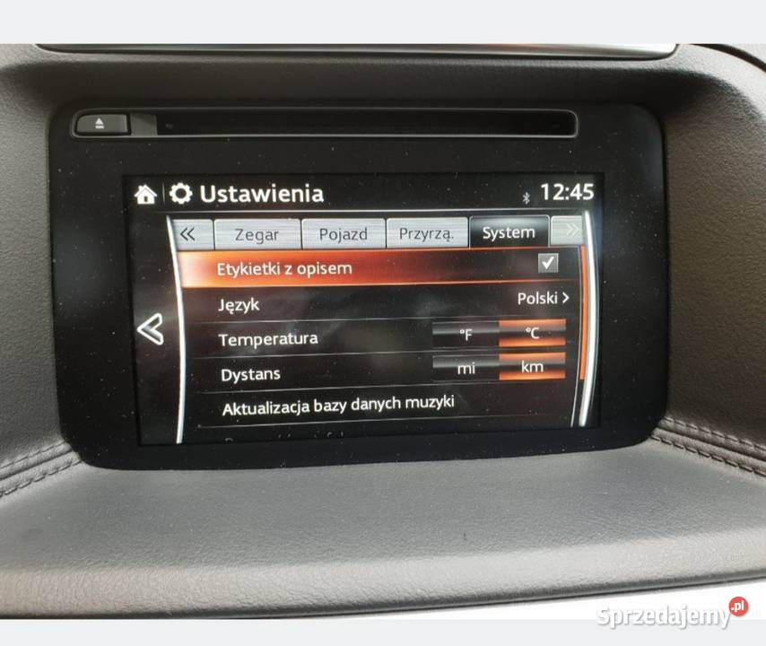 Polskie menu Konwersja z USA na Europę Mazda 2 3 Aleksandrów Łódzki