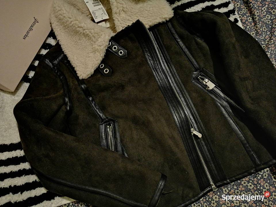 HM ocieplana kurtka biker kożuszek kożuch Kurtki i płaszcze wielkopolskie Leszno
