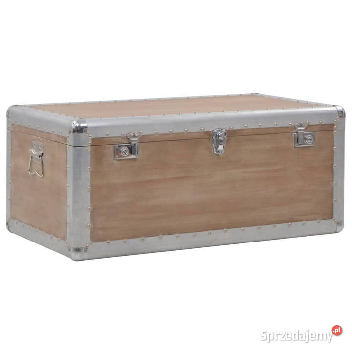 Skrzynia z litego drewna jodłowego 91 x 52 x 40 Warszawa