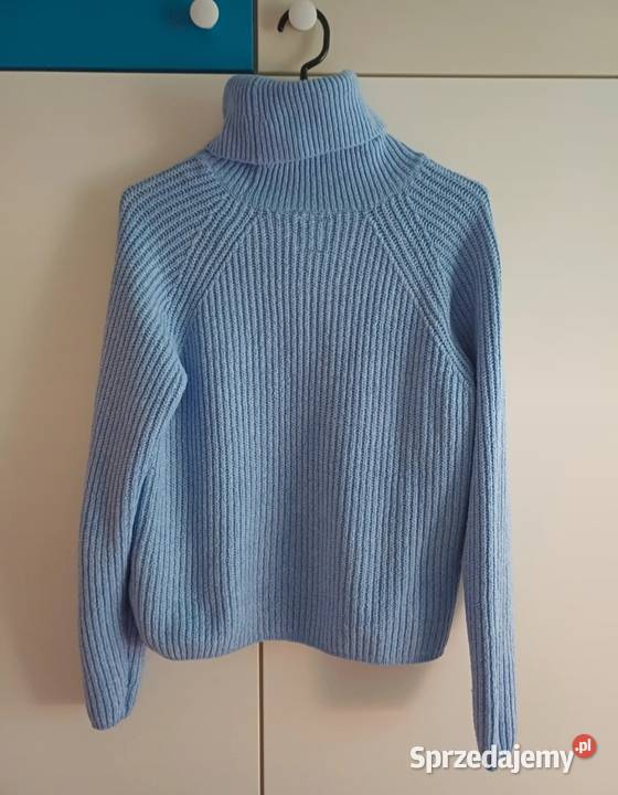 Piękny ciepły jasnoniebieski golfik marki Sinsay małopolskie Kraków sprzedam