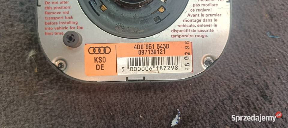 Taśma Airbag Zawijak Audi A4 B5 4D0 951 543D a14 śląskie