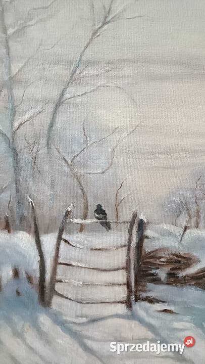 Piękny współczesny obraz Zima