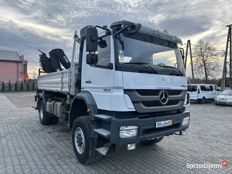 Mercedes 4x4 stały napęd HDS Hiab Wywrotka 3