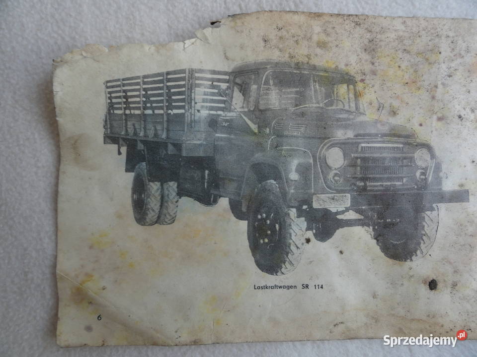 Instrukcja Lastkraftwagen zachodniopomorskie Kołobrzeg sprzedam