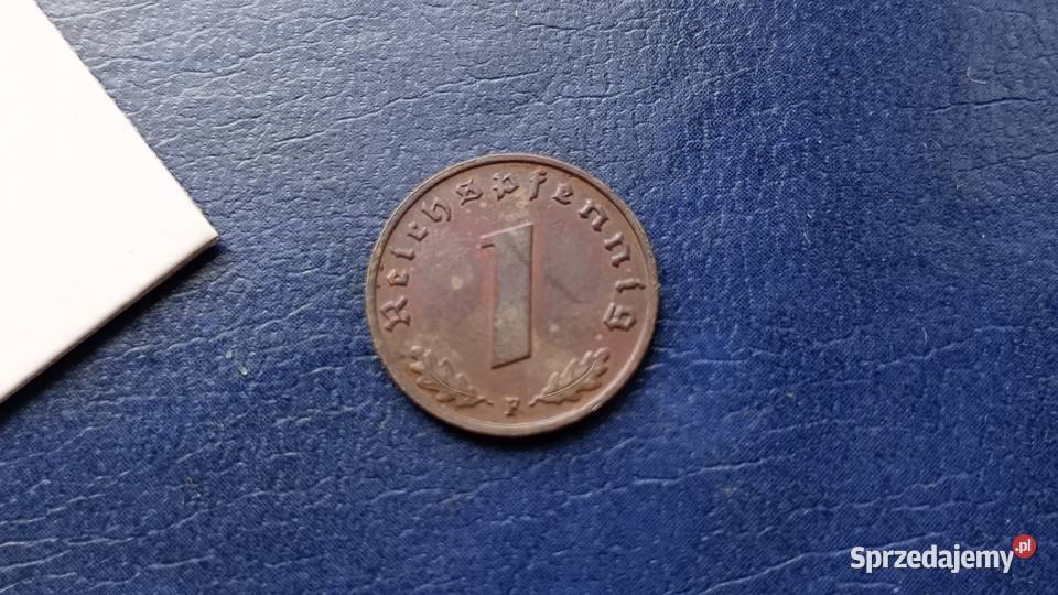 Stare monety 1 fenig 1940 F Niemcy Lesko