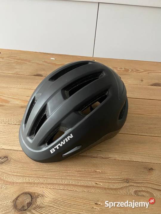 Kask rowerowy czarny btwin 5358 Borówiec