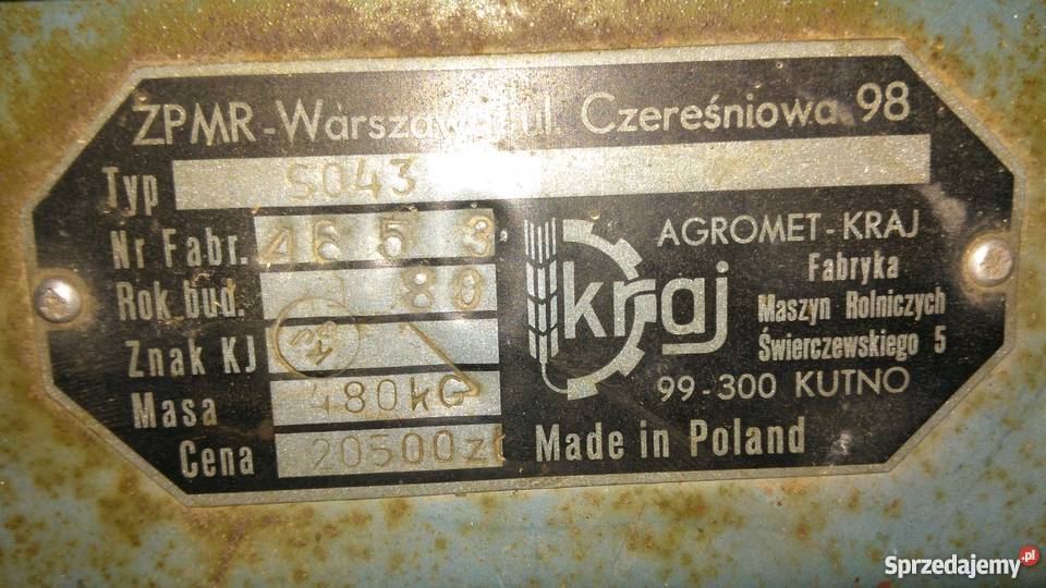 Siewnik poznaniak S043 mazowieckie Zbuczyn