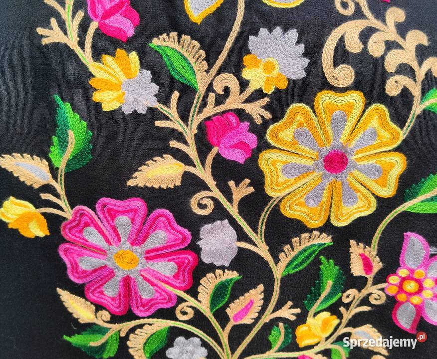 Orientalny płaszcz XXL 44 narzutka kimono czarny Moda i Styl zachodniopomorskie Szczecin