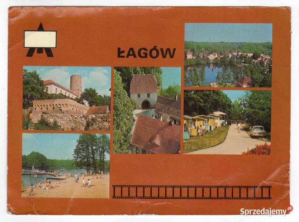 ŁAGÓW POCZTÓWKA WIELOWIDOKOWA DUŻA świętokrzyskie Krynki