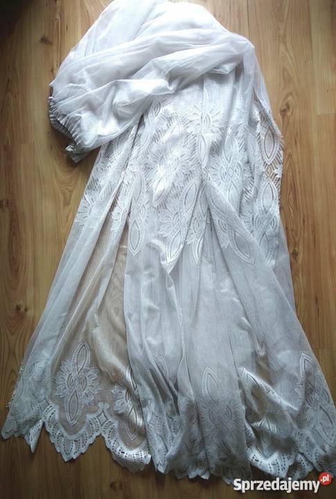 duża biała żakardowa FIRANA taśma marszcząca biały dolnośląskie Oleśnica sprzedam