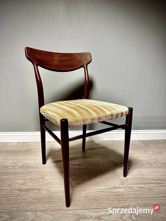 4 Krzesła teakowe Lbke lata 60 Mid century Zielona Góra