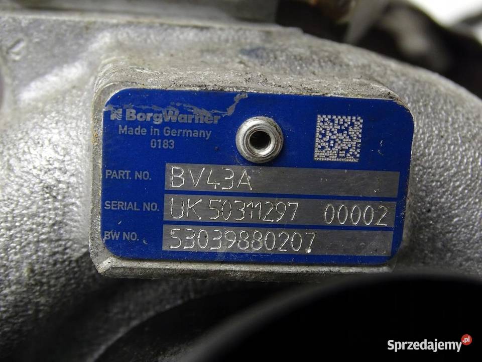 TURBO TURBOSPRĘŻARKA OCTAVIA II A3 8P GOLF VI 20 osobowe małopolskie