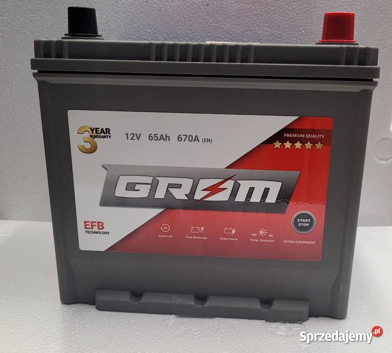 Akumulator GROM EFB STARTSTOP 65Ah 670A Japan Białystok