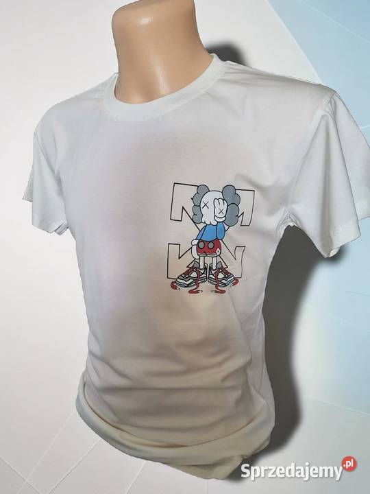 Tshirt bawełniany Off White biały XL regular fit