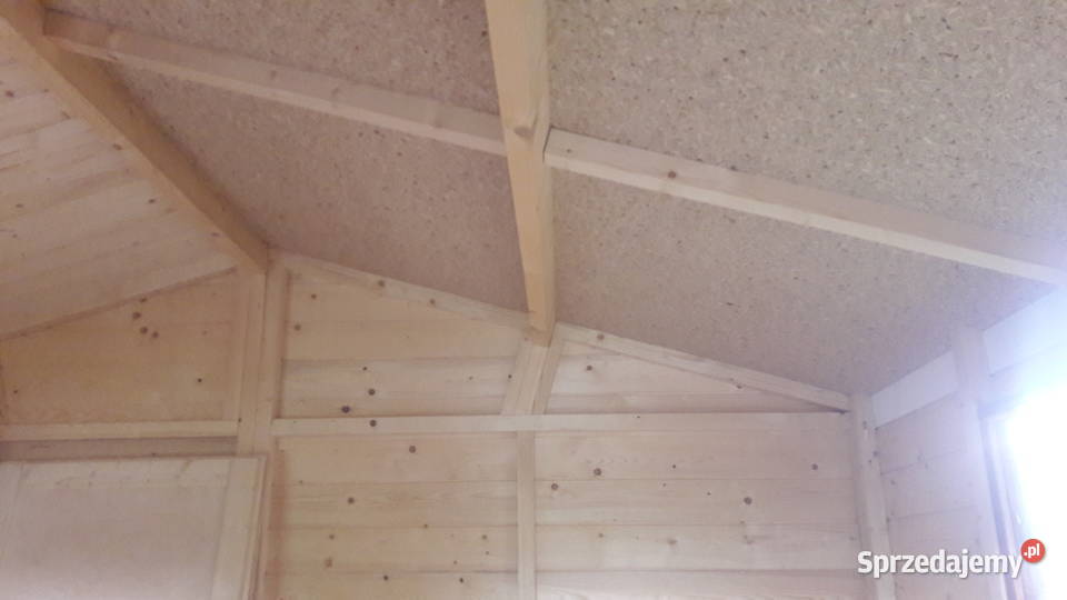 Domek drewniany ogrodowy 6x4m altana letniskowy Rybarzowice