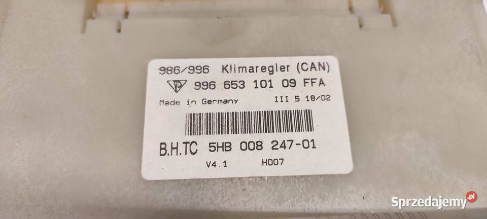 PORSCHE BOXSTER 986 PANEL KLIMATYZACJI dolnośląskie