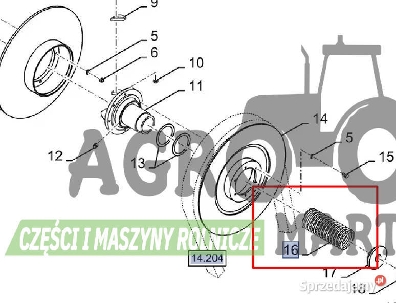 84431523 SPRĘŻYNA CNH Wichrów