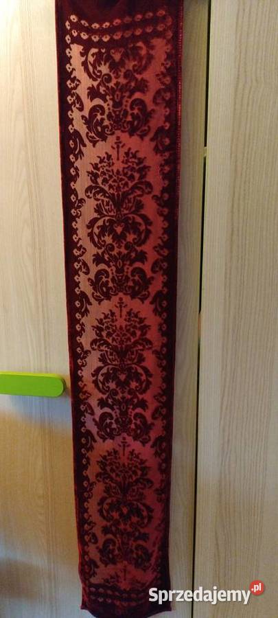 Szalik Apaszka w kolorze bordowym Ozdoby lubelskie Lublin