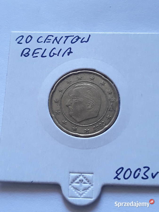 20 Eurocentów Belgia 200020032008 r wielkopolskie Konin