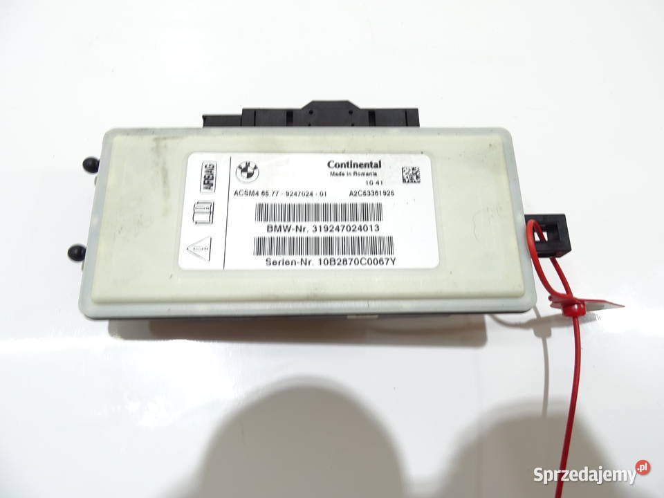 MODUŁ STEROWNIK PODUSZEK AIRBAG BMW X3 F25 OE