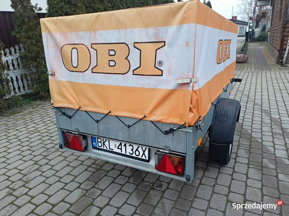 Przyczepa lekka STEMA 750 2014 plandeka nowa z burtowe Kolno