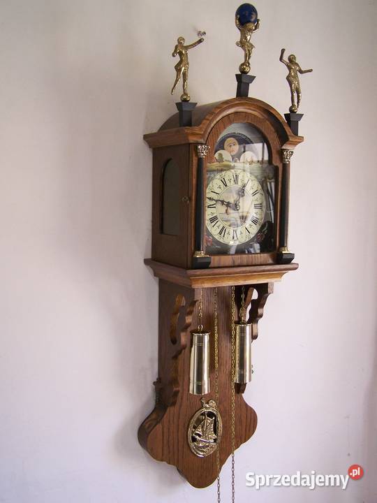 Zegar wiszący z fazami księżyca SBS Feintechnik Koszalin