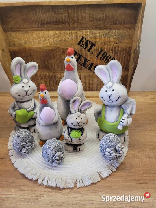 Rodzinka królikczków wielkanocnych pisanka z Wrocław