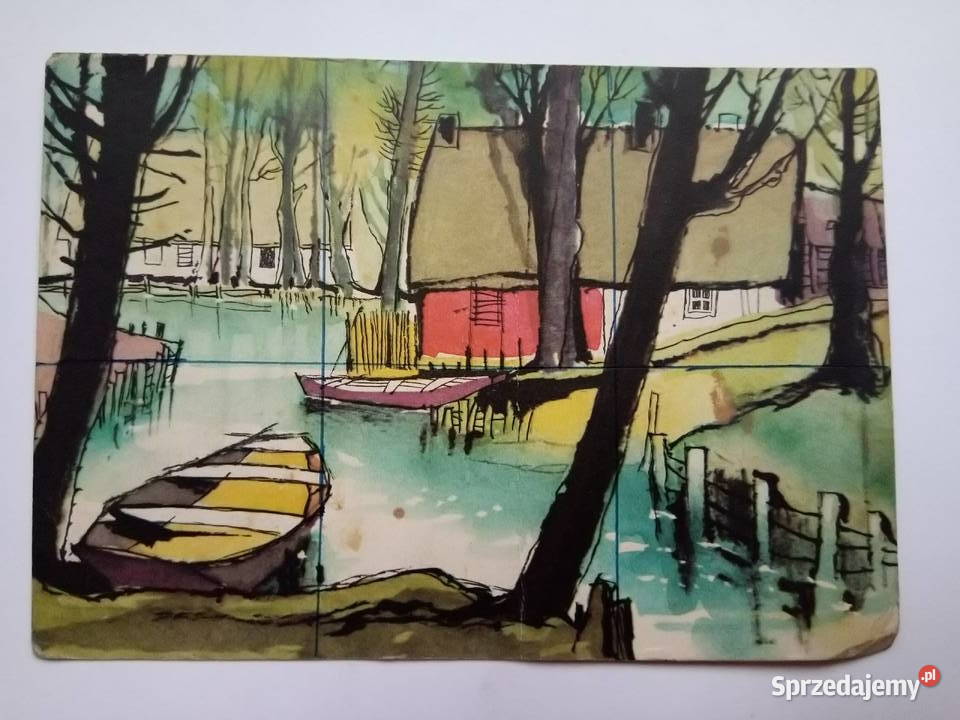 Pocztówka Frohe Pfingsten 1963r