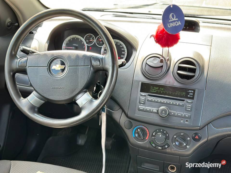 Chevrolet Aveo 12 LPG biały ładny Oszczędny Aveo łódzkie