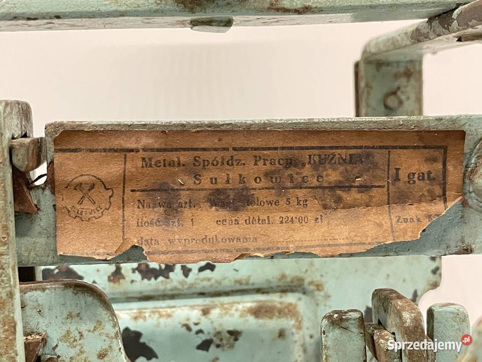 Waga szalkowa 5 Sułkowice 1959 małopolskie Kraków