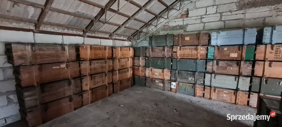 Skrzynia wojskowa drewniana amunicji 40x30x16 Toruń