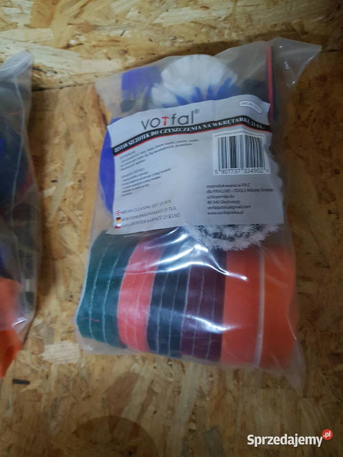 SZCZOTKI CZYSZCZĄCE NA WKRĘTARKĘ 23 SZTUK vorfal Głogowa