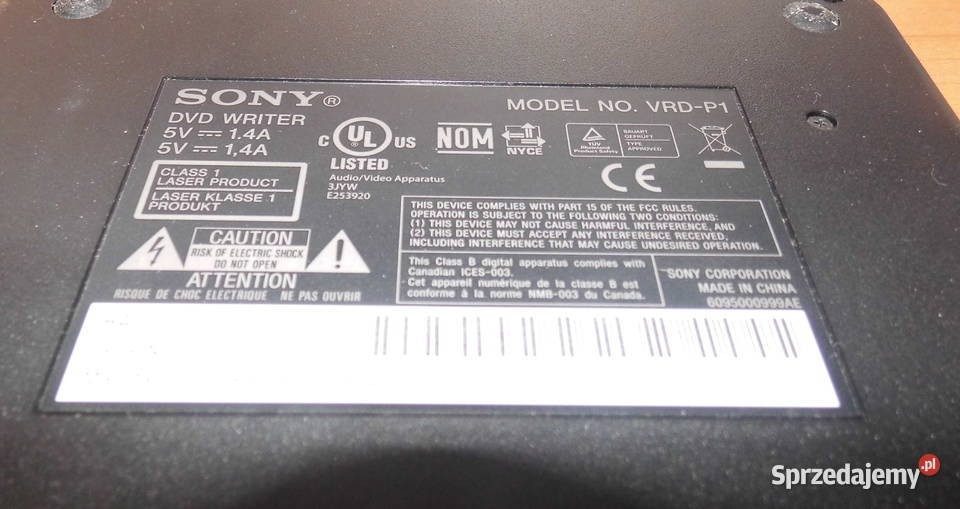 Nagrywarka DVD SONY VRDP1