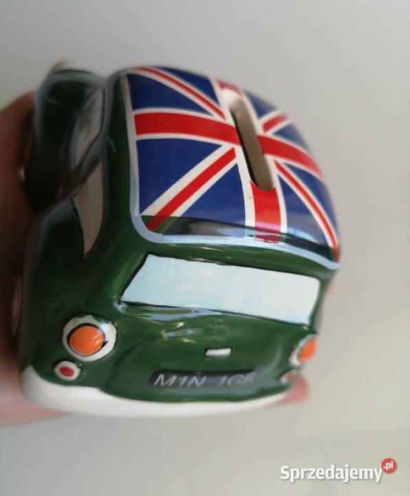 Skarbonka ceramiczna Mini Cooper vintage Toruń