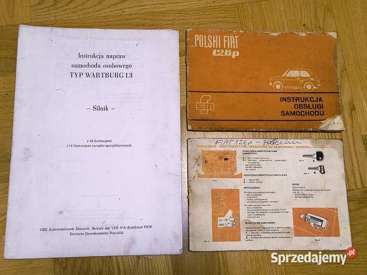 Instrukcja napraw i obsługi samochodu WARTBURG sprzedam