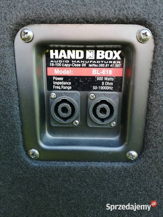 Kolumny Hand Box BL 618 basowe subwoofer łódzkie