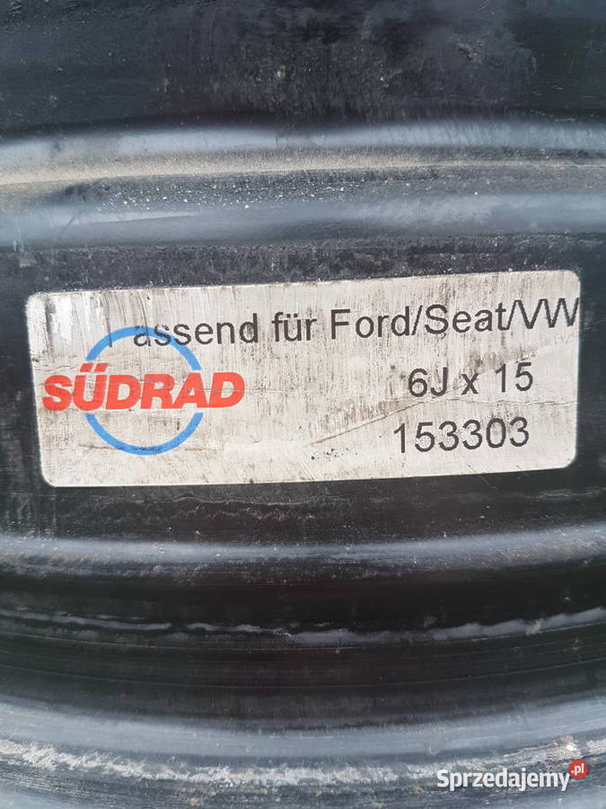 Felgi stalowe niemieckie komplet 15 5x112 audi Zalutyń sprzedam
