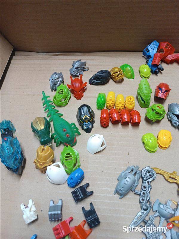 Zestaw Bionicle 14 złożonych figurek 16 główek i mazowieckie Warszawa sprzedam