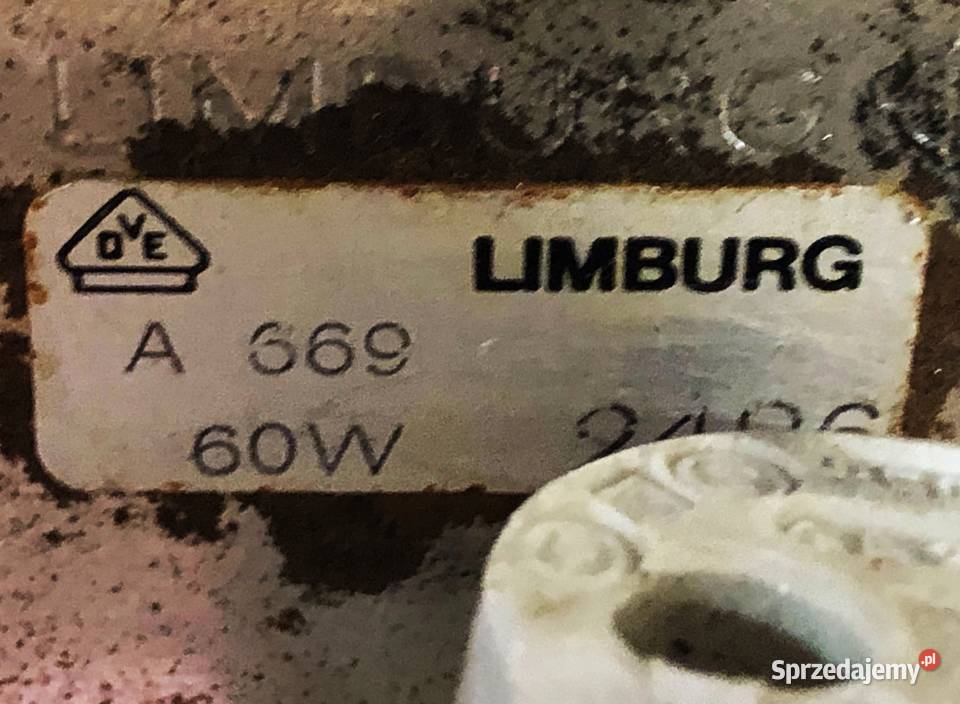 Plafon kinkiet Glashutte Limburg Niemcy lata 70