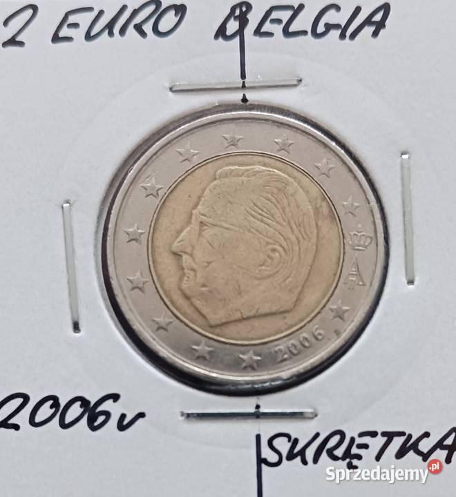 2 Euro Belgia 2006 r Skrętka rzadkość Numizmatyka Konin sprzedam