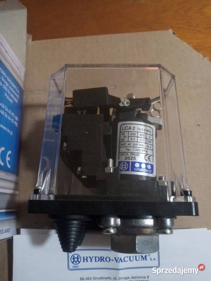 Łącznik ciśnieniowy typuLCA2 lubuskie Wschowa