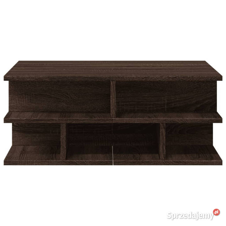 Stolik kawowy brązowy dąb 70x70x29 WM840750 Warszawa