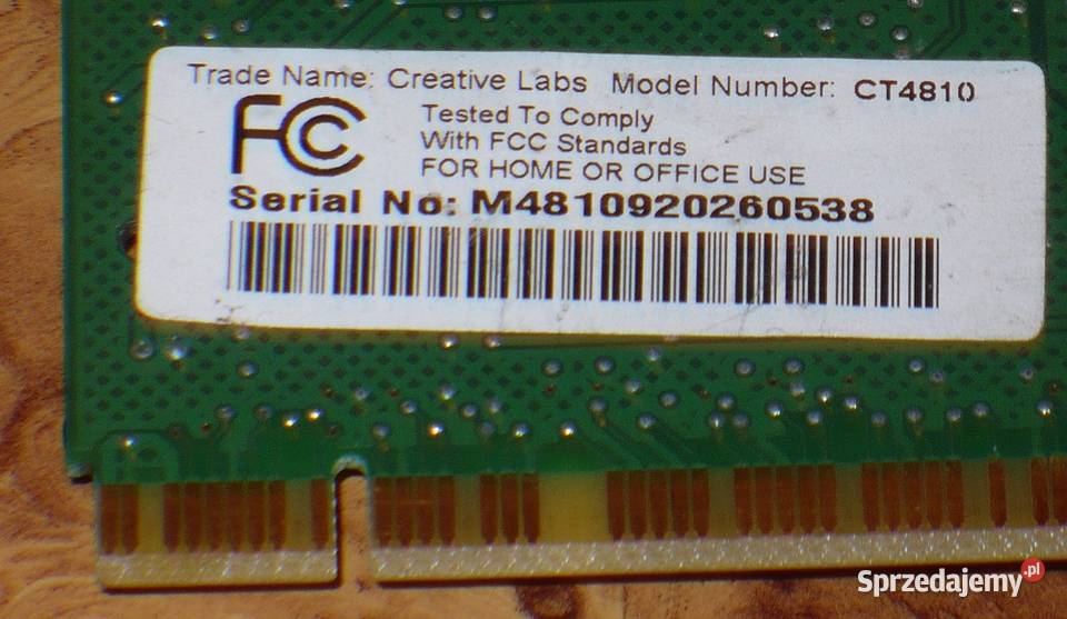 Karta dźwiękowa Creative Labs CT4810 PCI Lublin