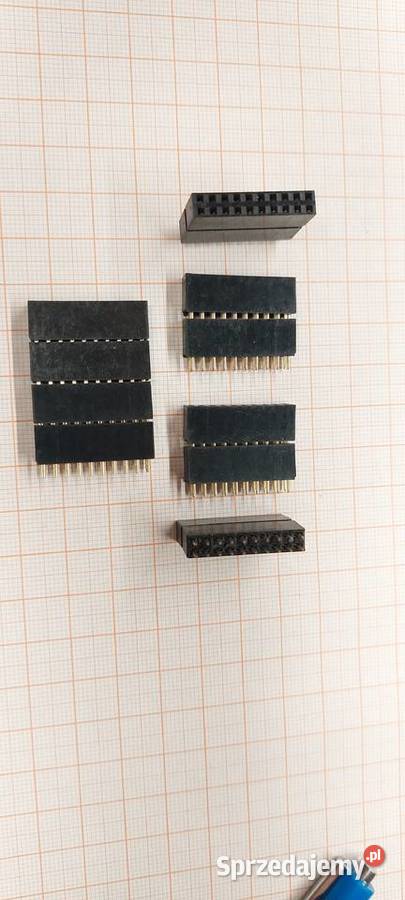 Gniazdo kołkowe żeńskie Gold 2x10 20 DIP 24