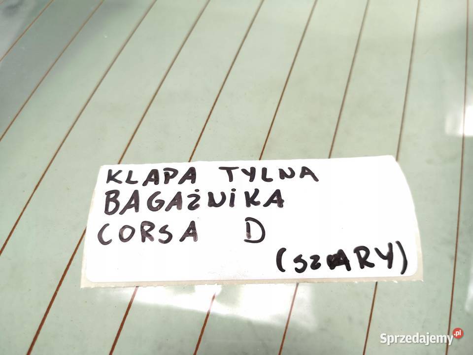 KLAPA BAGAŻNIKA OPEL CORSA D 0614 ORYGINAŁ ASO sprzedam