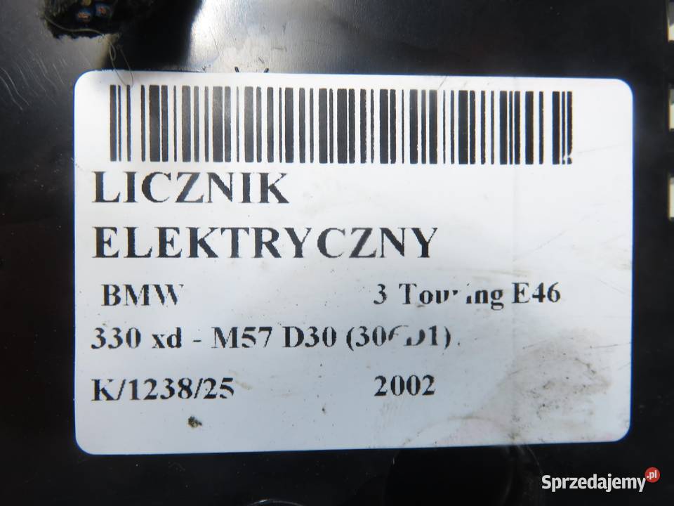 LICZNIK BMW 3 Touring E46 330 xd M57 D30 306D1 małopolskie