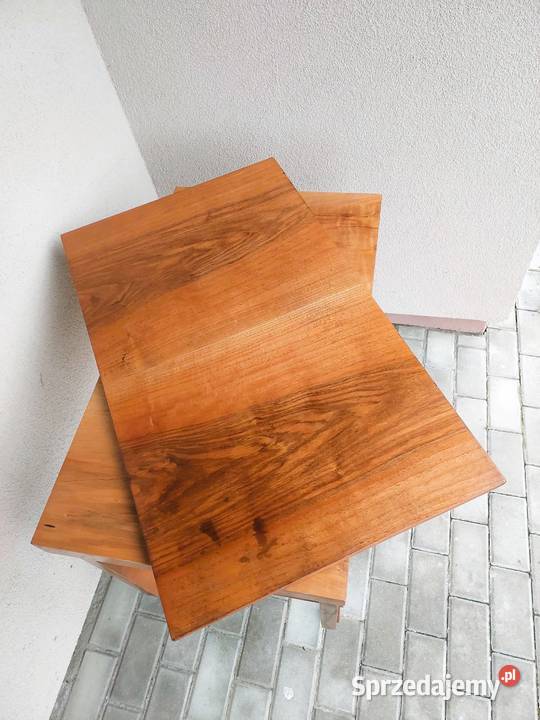 Stary stolik RTV pod telewizor obrotowy blat Tczew