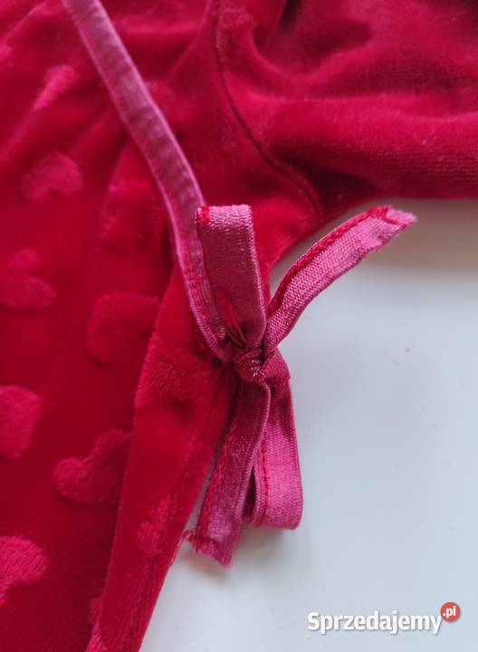 Japońska sukienka welurowa w serduszka HM 104 3 lata+ Katowice
