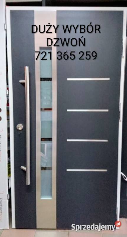 Drzwi zewnętrzne antracyt 110x210 Tuchola sprzedam